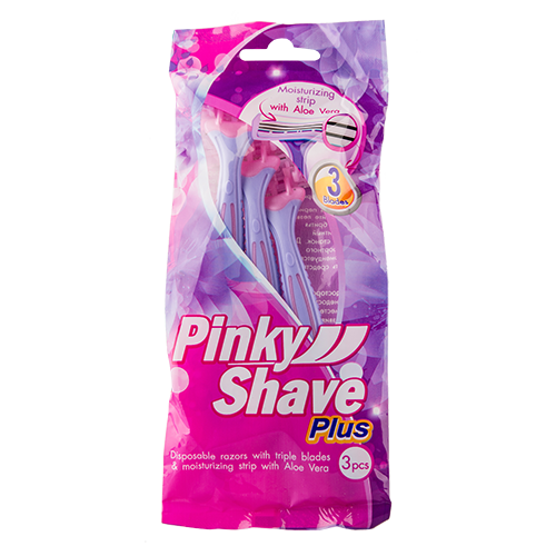 

Станок для бритья PINKY SHAVE одноразовый женский с тройным лезвием 3 шт