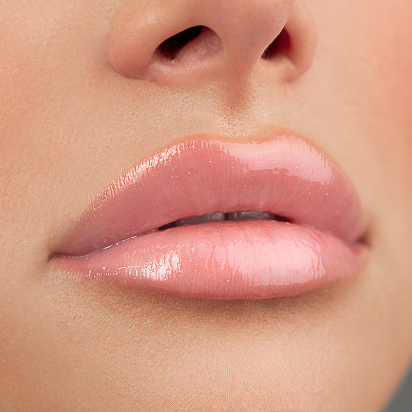 Блеск для губ `LUXVISAGE` ICON LIPS с эффектом объема и сияния тон 501 baby pink