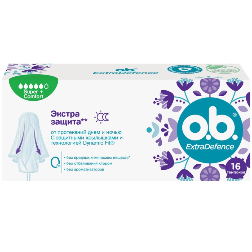 

Тампоны O.B. EXTRA DEFENCE Super+ Comfort 16 шт