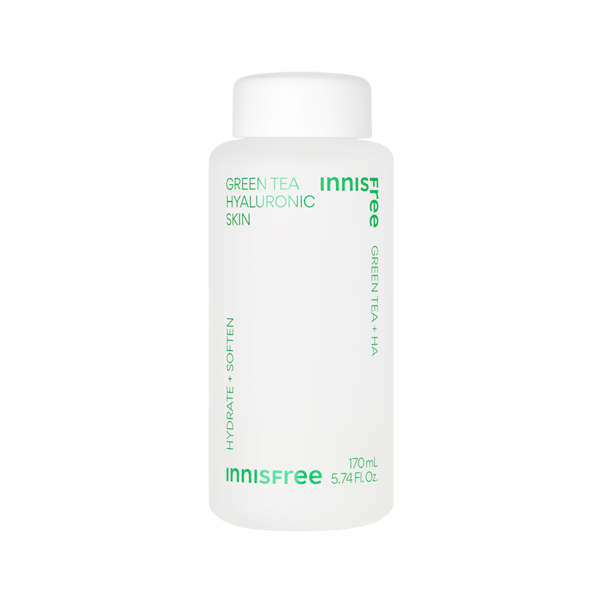 Тонер для лица INNISFREE гиалуроновый на основе семян зелёного чая 170 мл