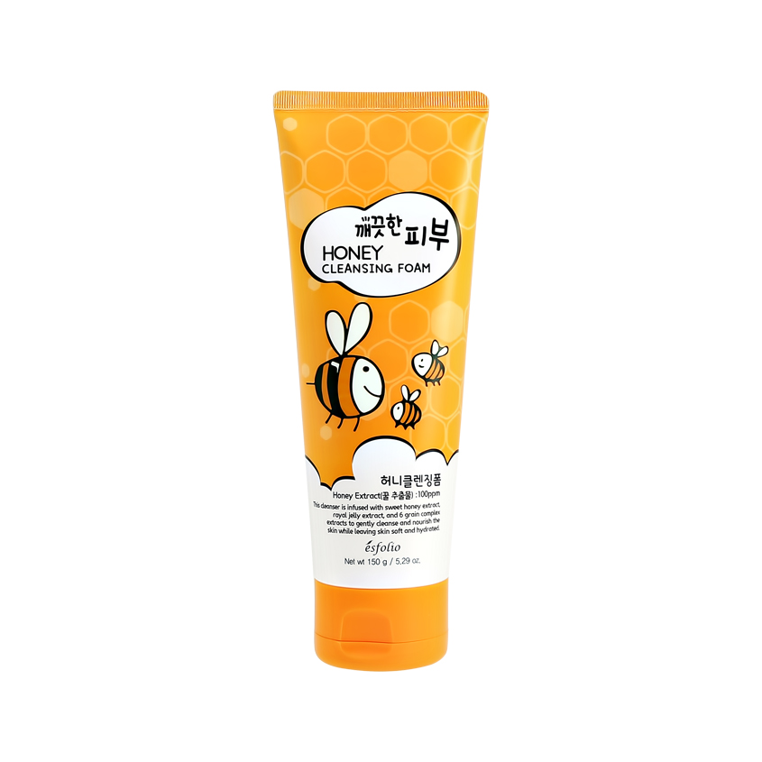 Пенка для умывания ESFOLIO с экстрактами маточного молочка и мёда 150 г