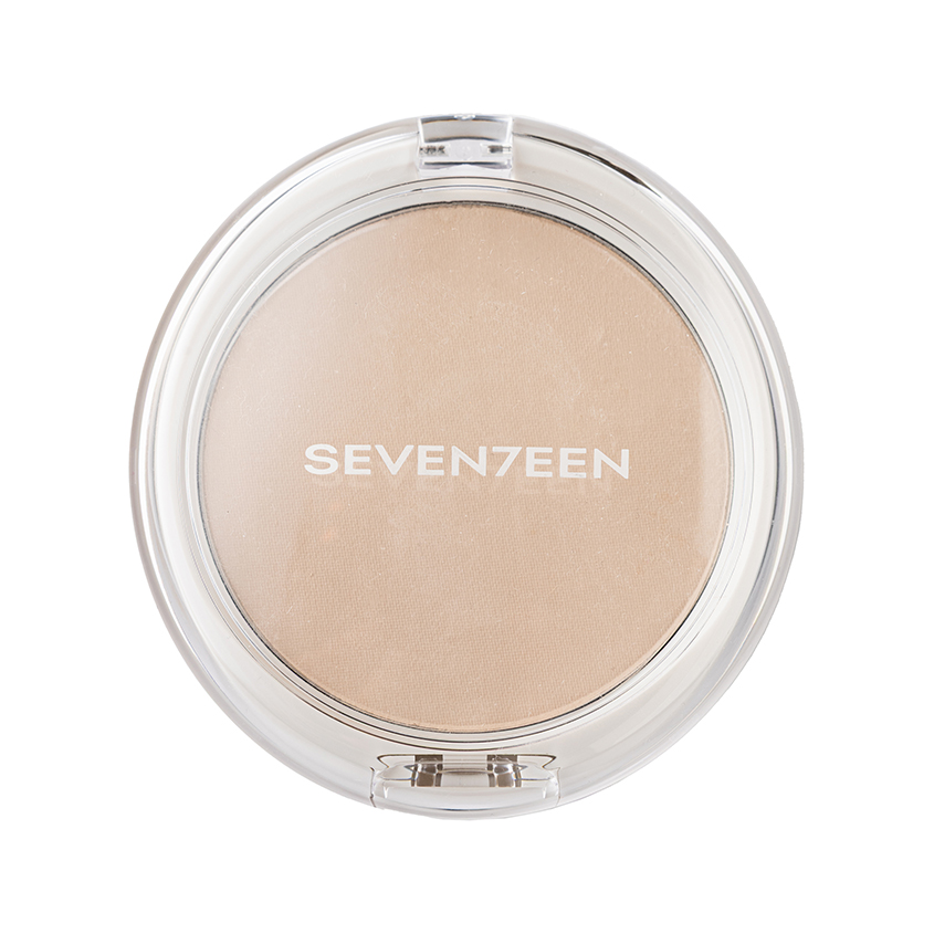 Пудра для лица SEVENTEEN NATURAL SILKY TRANSPARENT компактная с алоэ вера тон 02 Светлый бежевый