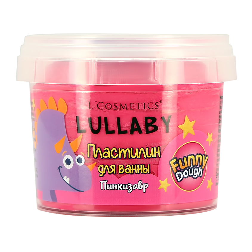 Пластилин для ванны LCOSMETICS LULLABY для детей 3+ розовый 120 мл