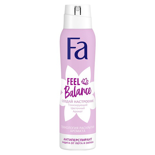 Део-спрей жен. FA FEEL BALANCE цветочный аромат тонизирующий 150 мл