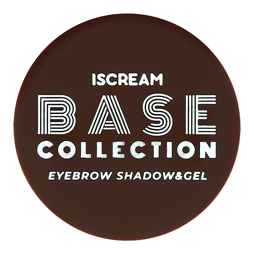 Тени и гель для бровей `ISCREAM` BASE 2 в 1 тон 01 (dark taupe)