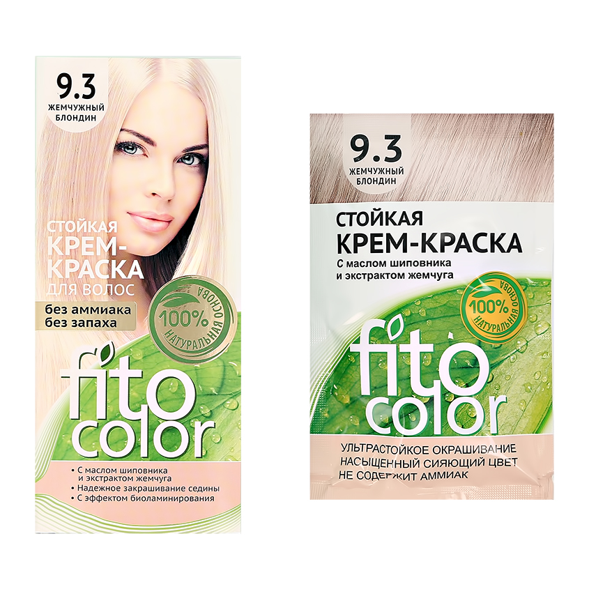 Крем-краска для волос `FITOCOLOR` тон 9.3 жемчужный блондин 50 мл