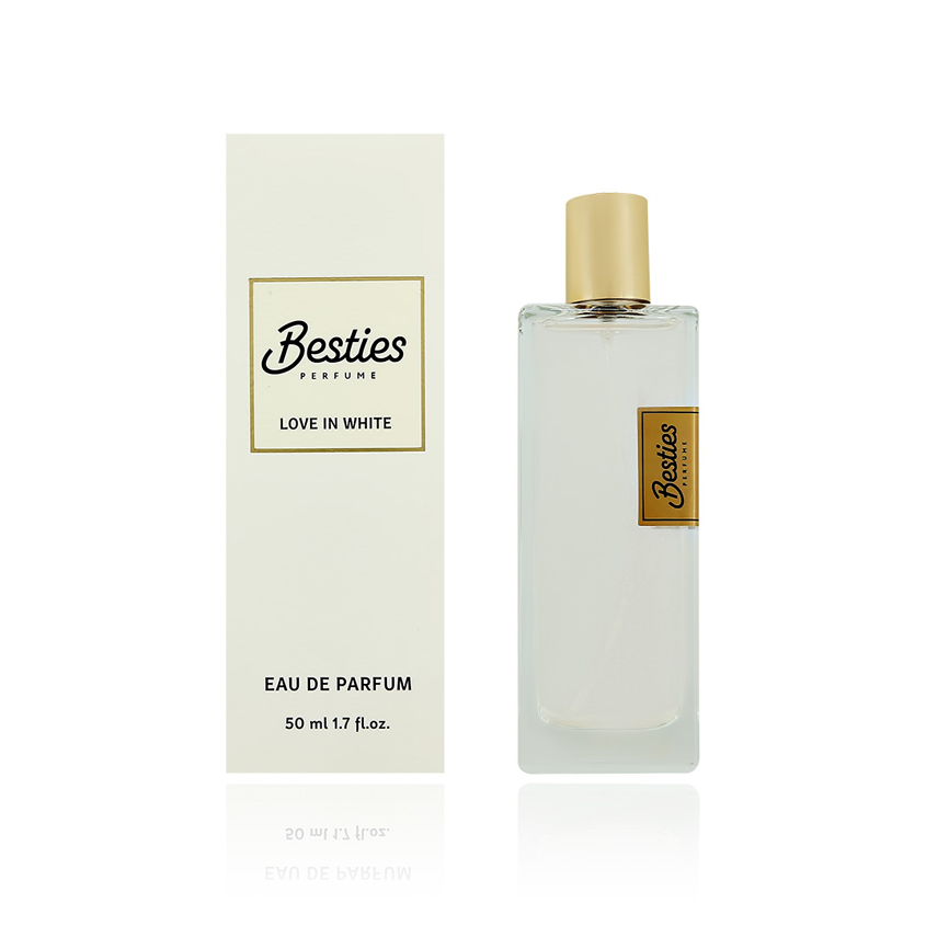 парфюмерная вода creed love in white 75 мл Парфюмерная вода BESTIES PERFUME SHIMMER love in white жен. 50 мл