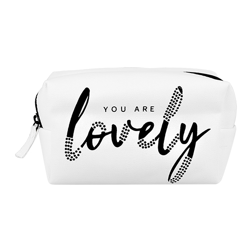 

Косметичка LADY PINK ECO прямоугольная из 100% хлопка