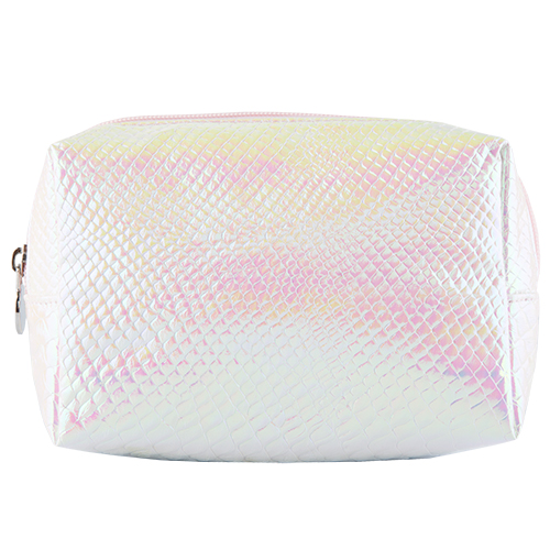 

Косметичка прямоугольная питон LADY PINK HOLOGRAPHIC белая