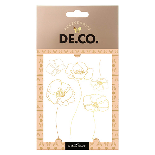 

Татуировка для тела DECO. GOLDEN STORY by Miami tattoos переводная Herbarium
