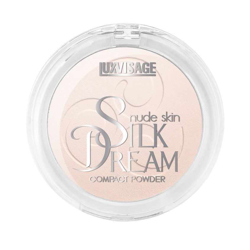 Пудра компактная для лица LUXVISAGE SILK DREAM NUDE SKIN тон 1