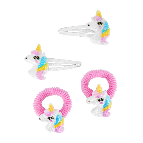 

Набор MISS PINKY 2 заколки, 2 резинки