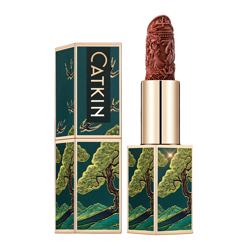 цена Помада для губ CATKIN SEMI-MATTE LIPSTICK тон CO137 bauhinia полуматовая