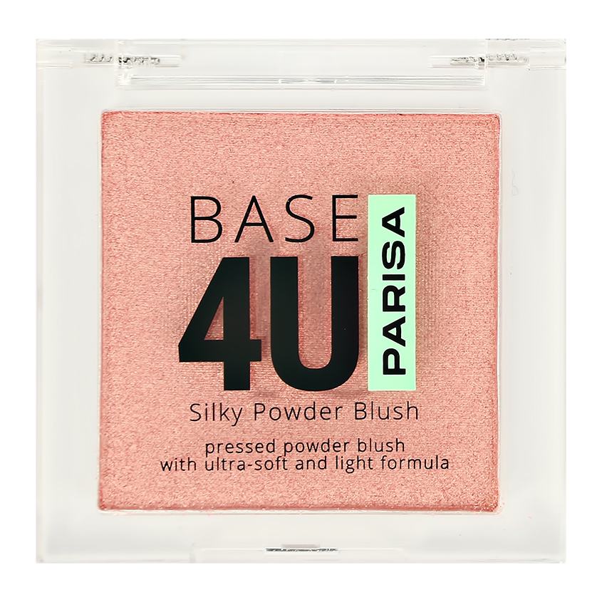 цена Румяна для лица PARISA BASE 4U SILKY POWDER BLUSH тон 01