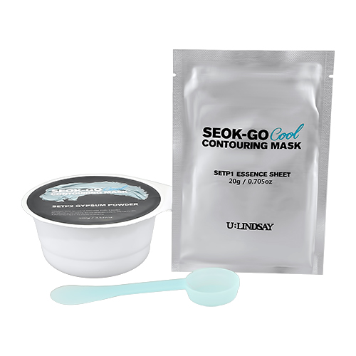Маска для лица `LINDSAY` SEOK-GO альгинатная охлаждающая (увлажняющая и успокаивающая) 100 г + 20 г