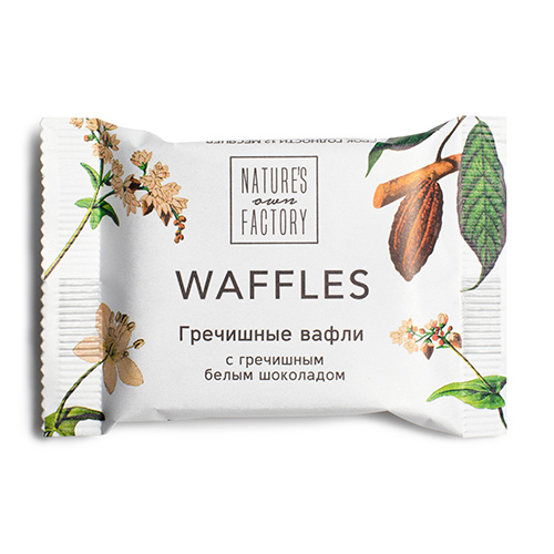 NATURES OWN FACTORY Вафли гречишные NATURES OWN FACTORY с белым шоколадом 20 г