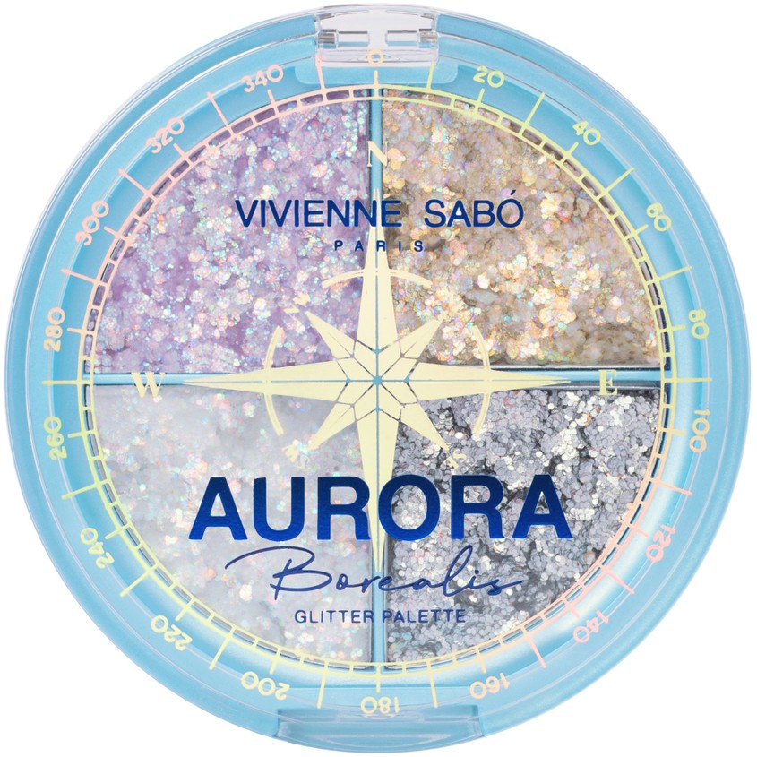 

Палетка глиттеров VIVIENNE SABO AURORA BOREALIS тон 01