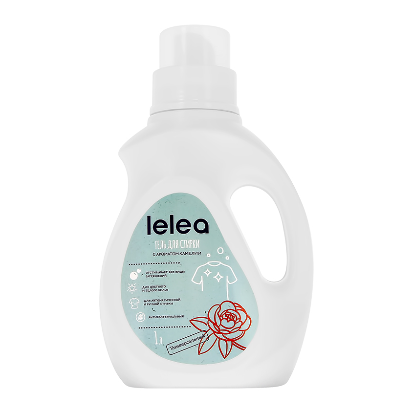 Средство жидкое для стирки LELEA с ароматом камелии 1 л жидкое средство для стирки keon с ароматом лилии 1000 мл