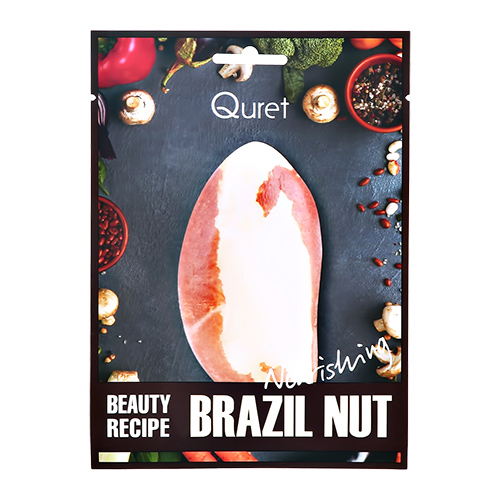 

Маска для лица QURET BEAUTY RECIPE с экстрактом бразильского ореха питательная 25 г