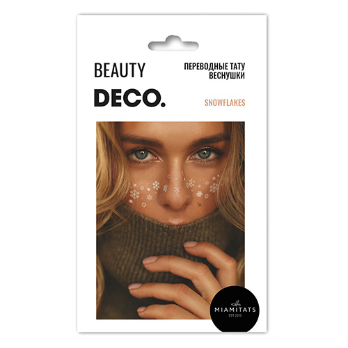 

Набор переводных тату-веснушек DECO. by Miami tattoos Snowflakes