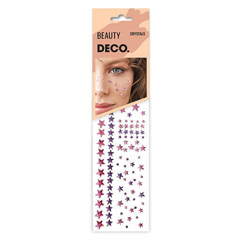 

Кристаллы для лица и тела DECO. CRYSTALS by Miami tattoos Mild stars