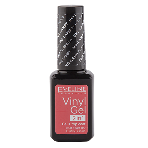 Лак для ногтей `EVELINE` VINYL GEL 2 IN 1 тон 204 (без использования лампы) 12 мл