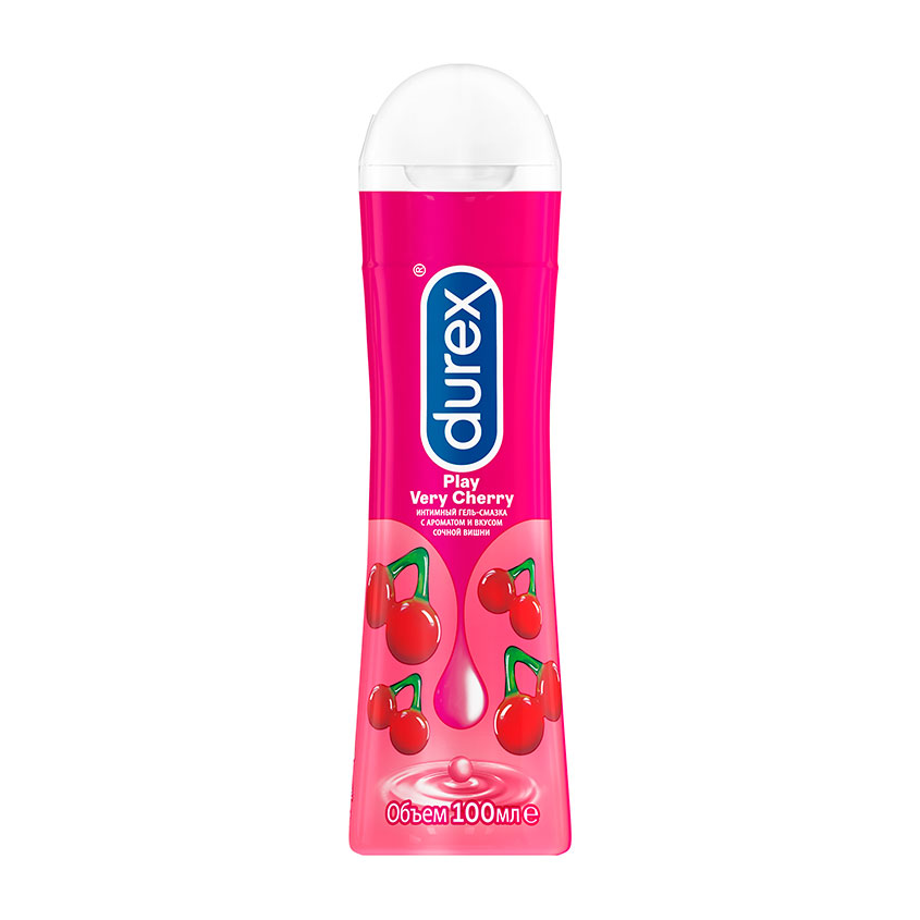 Гель-смазка интимная DUREX PLAY Very Cherry со сладким ароматом вишни 100 мл гель смазка durex play heat 100 мл