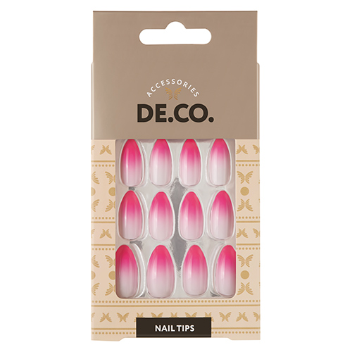

Набор накладных ногтей DE.CO. OMBRE fuchsia 24 шт + клеевые стикеры 24 шт