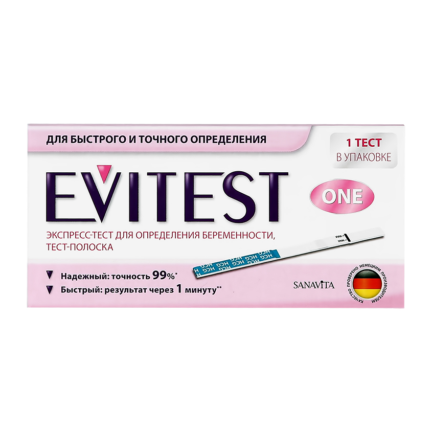 цена Тест для определения беременности EVITEST №1