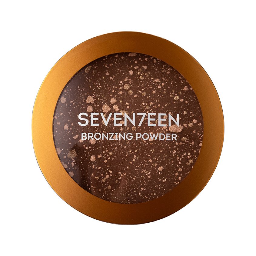 Пудра для лица SEVENTEEN BRONZING POWDER компактная с бронзирующим эффектом тон 02 Средний загар