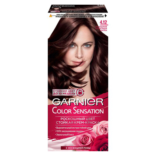 

Краска для волос GARNIER COLOR SENSATION тон 4.12 Холодный алмазный шатен