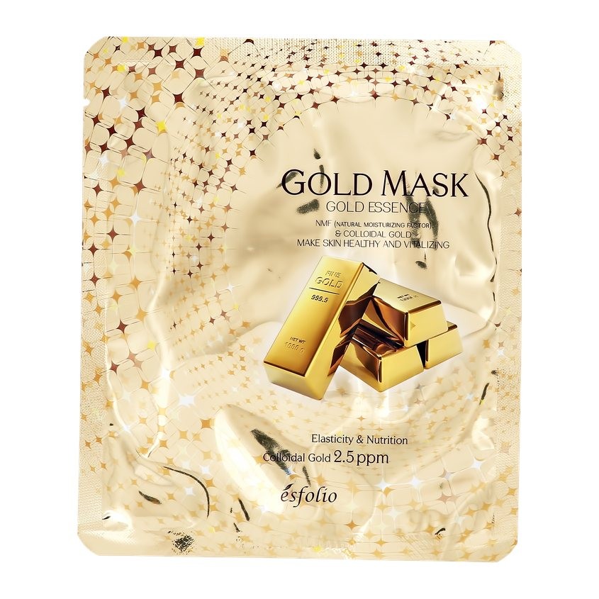 ESFOLIO Маска для лица ESFOLIO с коллоидным золотом 25 мл маска для лица esfolio маска для лица 25hrs гидрогелевая с коллоидным золотом для упругости кожи