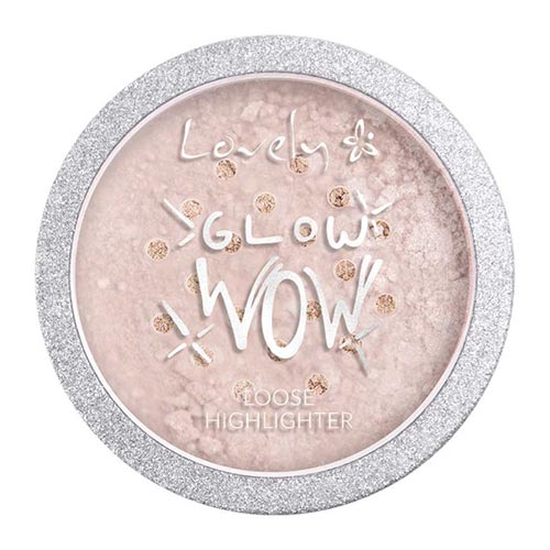 

Хайлайтер для лица LOVELY GLOW WOW LOOSE HIGHLIGHTER тон silver