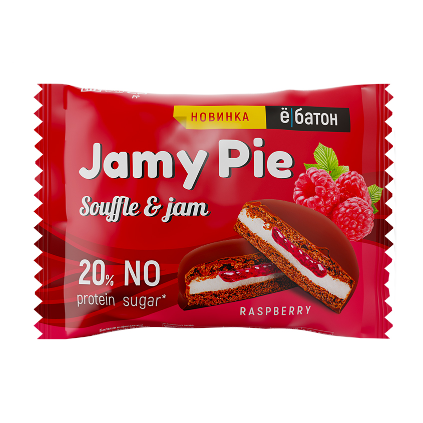 Ё БАТОН Печенье-суфле с джемом Ё БАТОН JAMY PIE с малиной 60 г печенье суфле с джемом ё батон jamy pie с апельсином 60 г