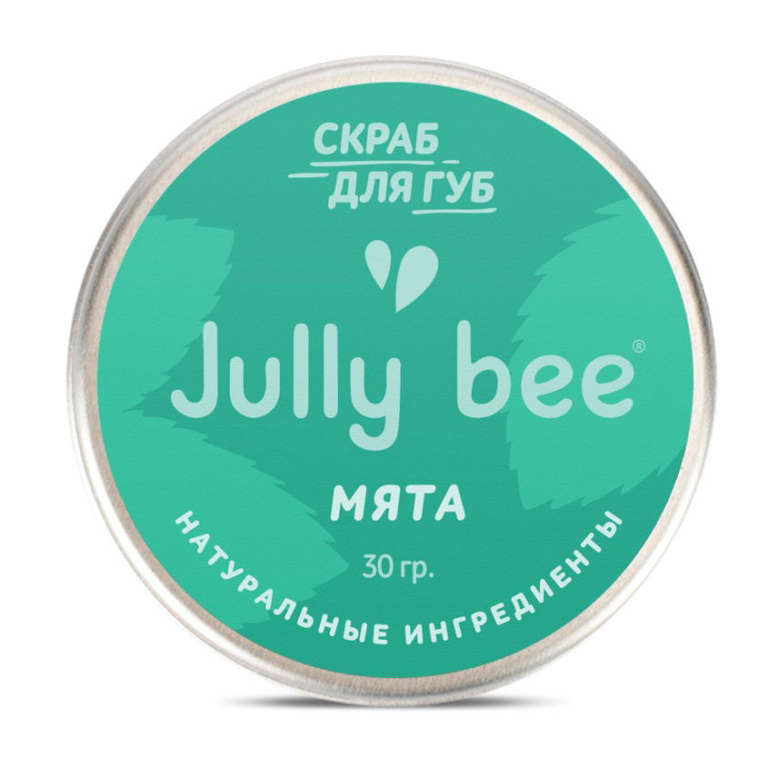 Скраб для губ JULLY BEE Мята сахарный 25 г