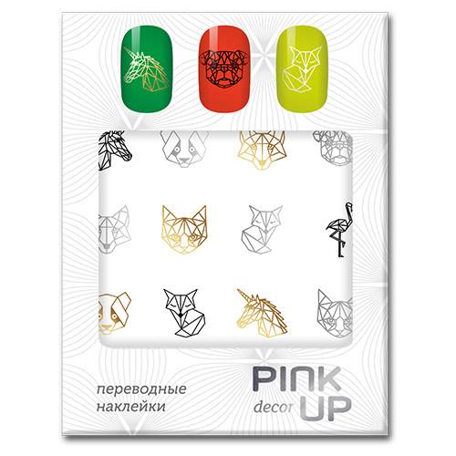 

Наклейки для ногтей переводные PINK UP DECOR GEOMETRY тон 614