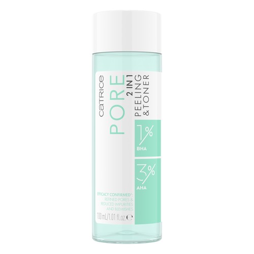 Тонер для лица CATRICE PORE 2-IN-1 PEELING &amp; TONER