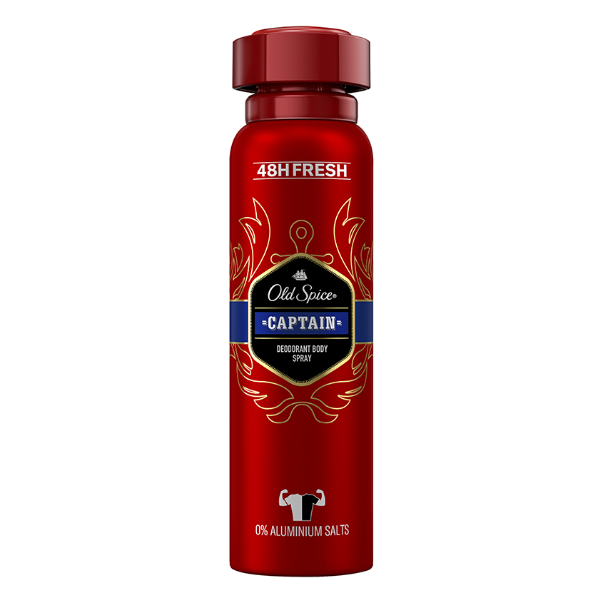 OLD SPICE Део-спрей муж. OLD SPICE CAPTAIN 150 мл old spice дезодорант спрей captain 2 шт 150 мл 150 г