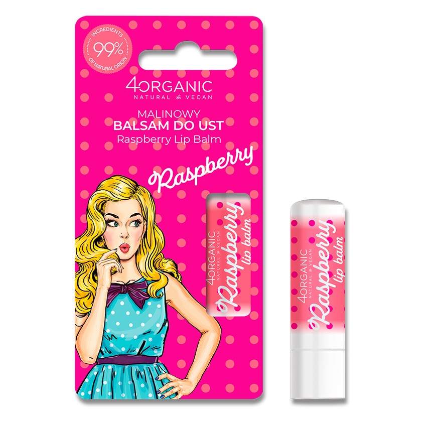 

Бальзам для губ 4ORGANIC Малина 5 г