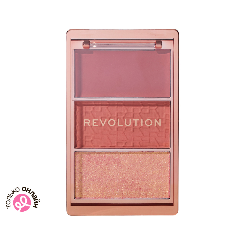 Палетка румян для лица REVOLUTION ICON BLUSH тон Aura points rose