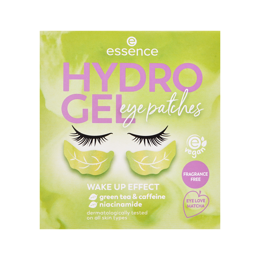 Патчи для глаз ESSENCE HYDRO GEL EYE PATCHES гидрогелевые с экстрактом зеленого чая