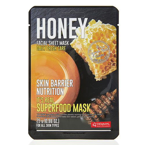 

Маска для лица DERMAL SUPERFOOD с экстрактом меда 25 г