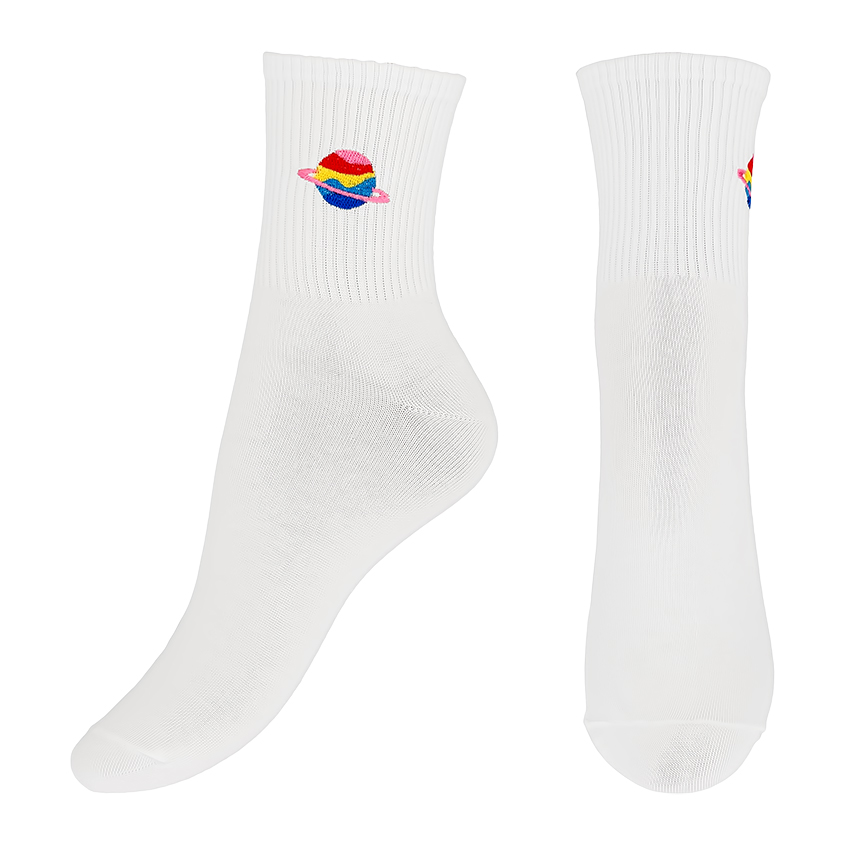 

Носки SOCKS белые планета