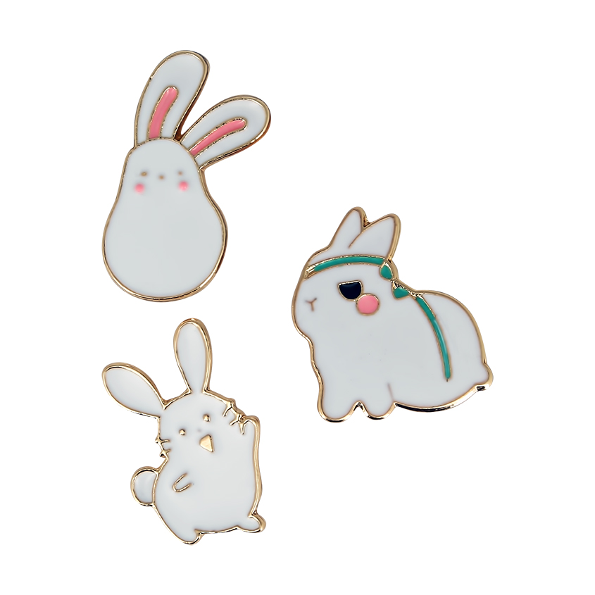 

Набор брошей LADY PINK FUNNY RABBITS 3 шт