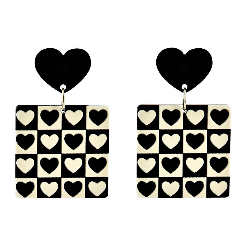 

Серьги LADY PINK BLACK AND WHITE