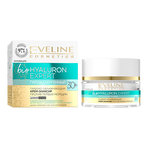 EVELINE Крем-концентрат для лица EVELINE BIO HYALURON EXPERT 30+ глубоко увлажняющий 50 мл концентрат для лица eveline крем концентрат для лица bio hyaluron expert 30 глубоко увлажняющий