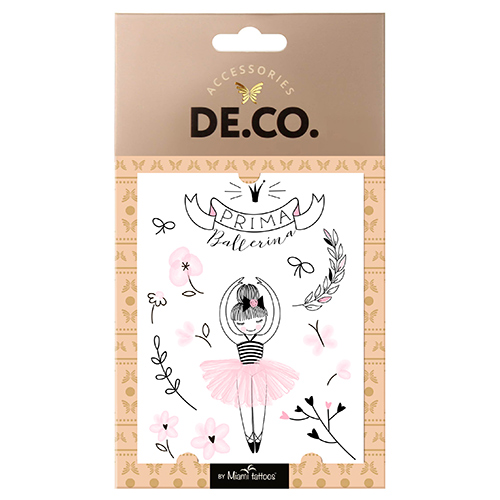 

Татуировка для тела DE.CO. CARTOON by Miami tattoos переводная Prima Ballerina