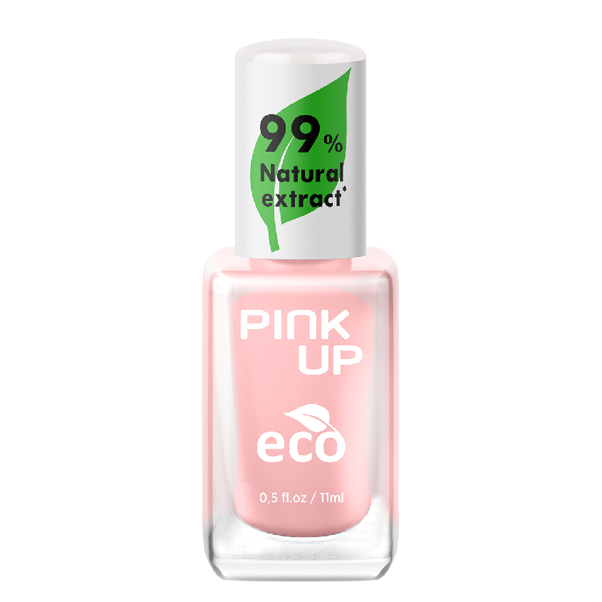 Лак для ногтей PINK UP ECO тон 10 с натуральными ингредиентами 11 мл