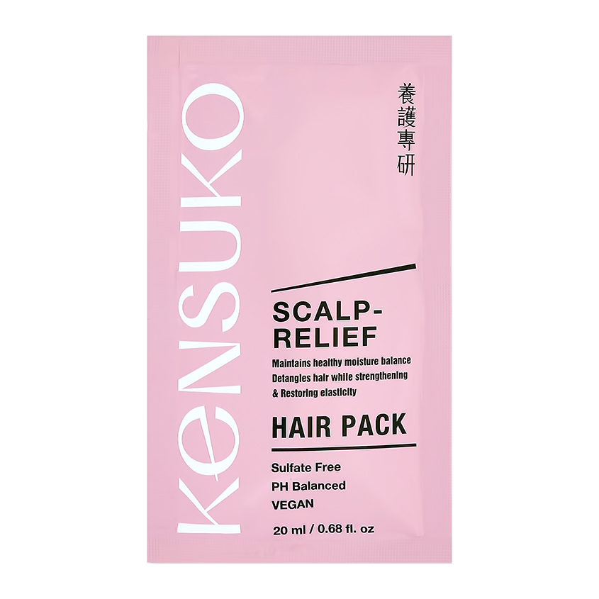 Маска для волос KENSUKO SCALP-RELIEF балансирующая 20 мл шампунь для волос kensuko scalp relief балансирующий 400 мл
