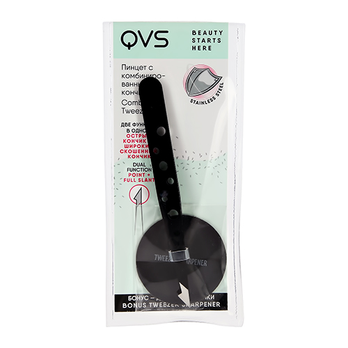 

Пинцет для бровей QVS с комбинированными кончиками